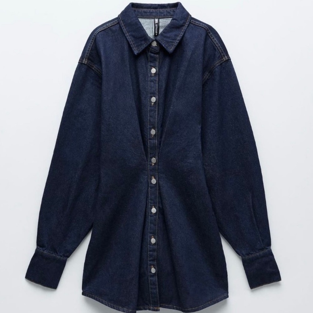 Structured Denim shirt dress